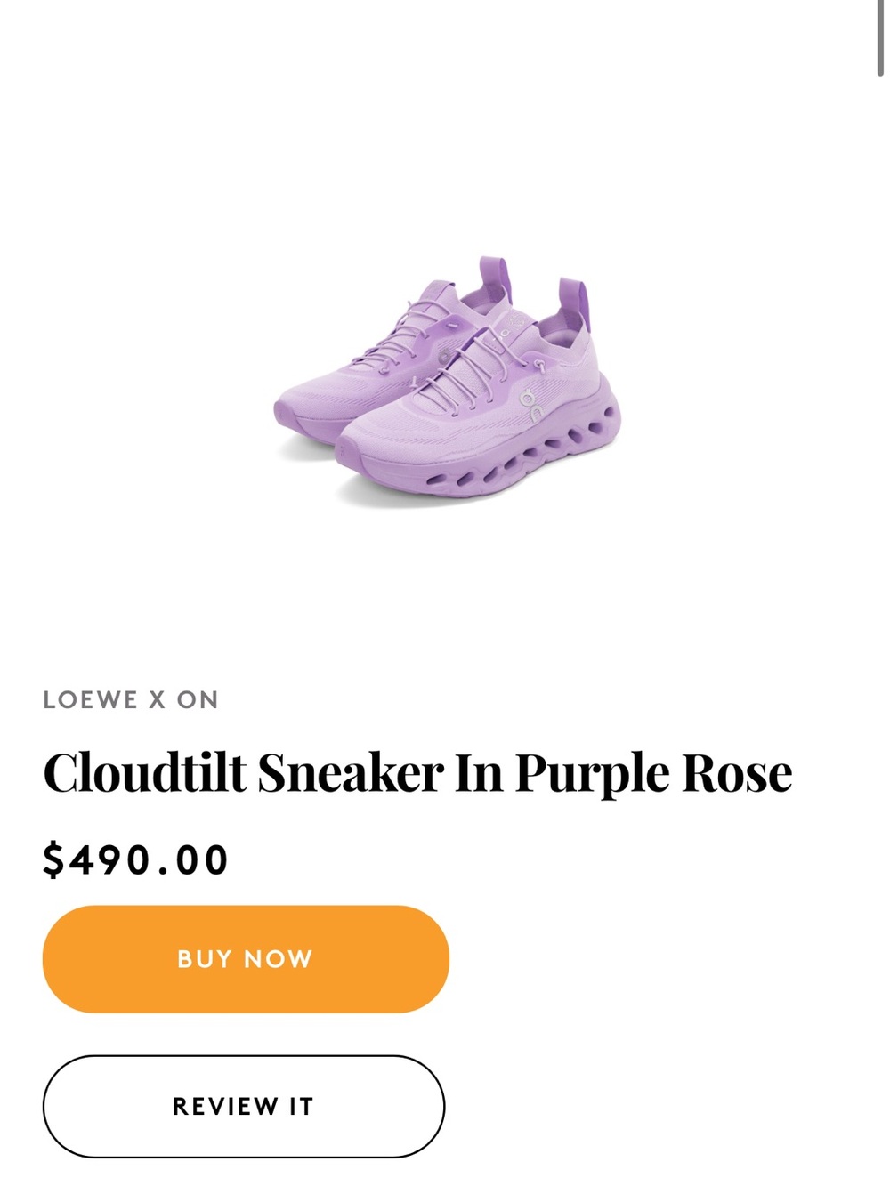 Loewe Lavender Women's Athletic Sneakers - Picture 8 of 9